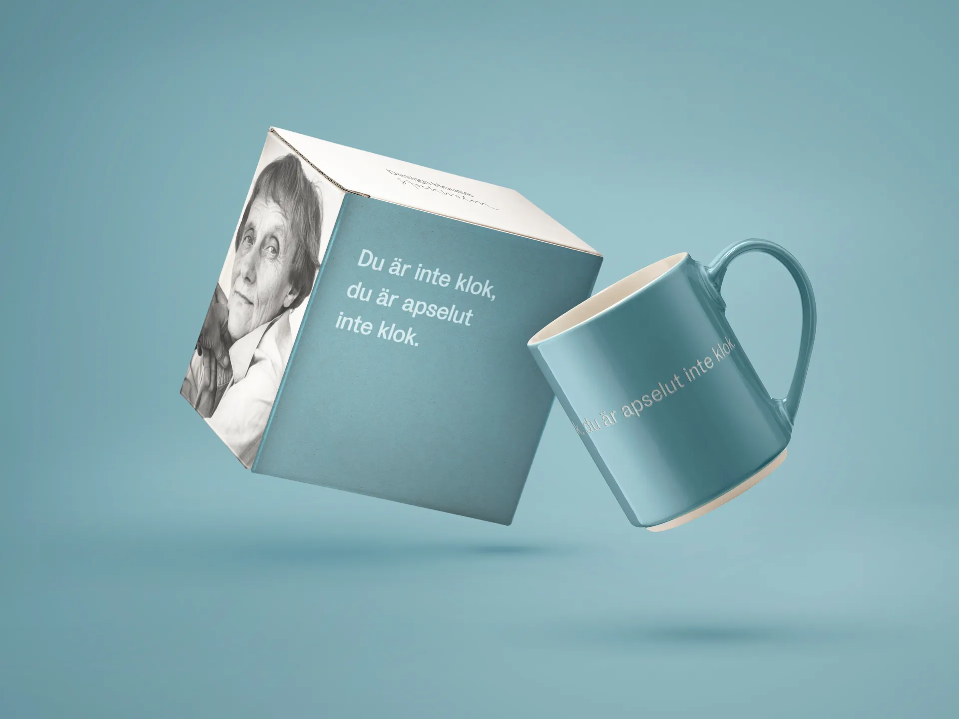 Astrid Lindgren mugg, du är inte klok…, Svensk text Design House Stockholm