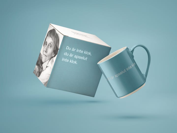 Astrid Lindgren mugg, du är inte klok… - Svensk text - Design House Stockholm