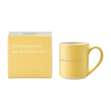 Astrid Lindgren mugg, fina lilla krumelur - Svenskt text - Design House Stockholm