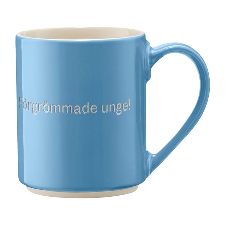 Astrid Lindgren mugg, förgrömmade Unge!, Svensk text Design House Stockholm