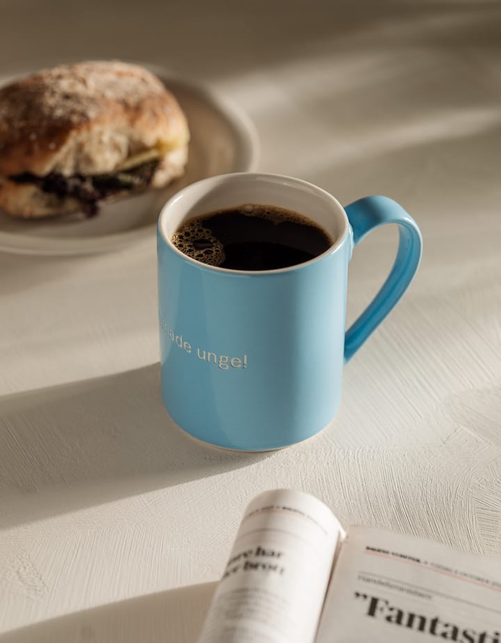 Astrid Lindgren mugg, förgrömmade Unge!, Svensk text Design House Stockholm