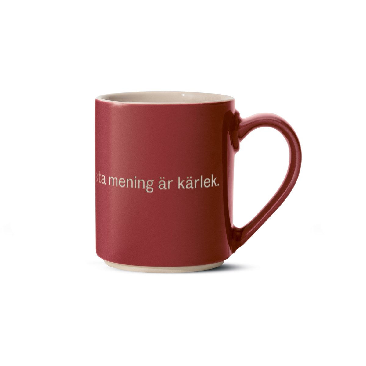 Design House Stockholm Astrid Lindgren mugg, ja, jag tror att livets... Svensk text