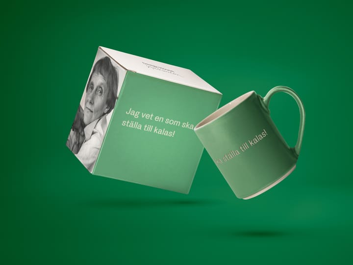 Astrid Lindgren mugg, jag vet en som ska… - Svensk text - Design House Stockholm