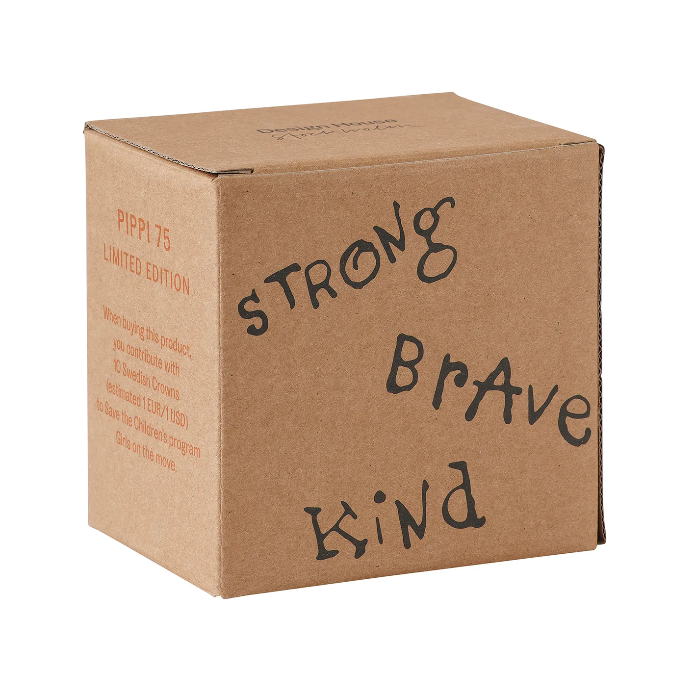 Astrid Lindgren Pippi jubileumsmugg 20 cl, Strong Kind Brave Design House Stockholm