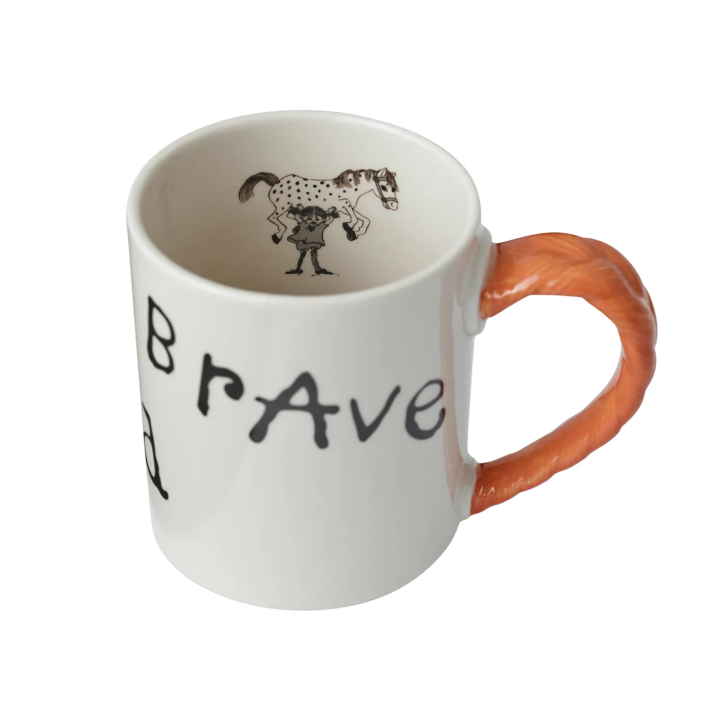 Astrid Lindgren Pippi jubileumsmugg 35 cl, Strong Kind Brave Design House Stockholm