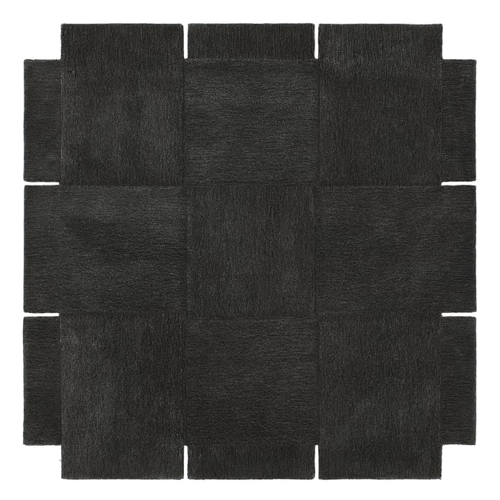 Basket matta, mörk grå - 180x180 cm - Design House Stockholm