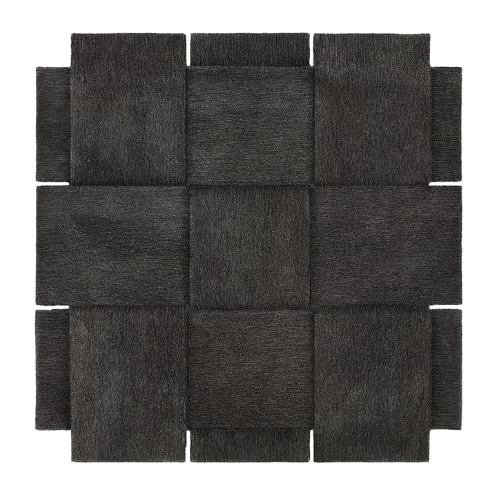 Basket matta, mörk grå, 180x180 cm Design House Stockholm