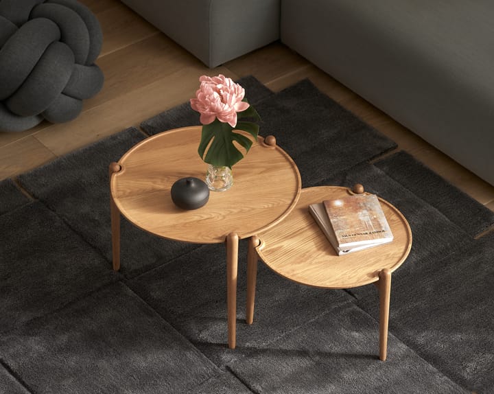 Basket matta, mörk grå - 180x180 cm - Design House Stockholm