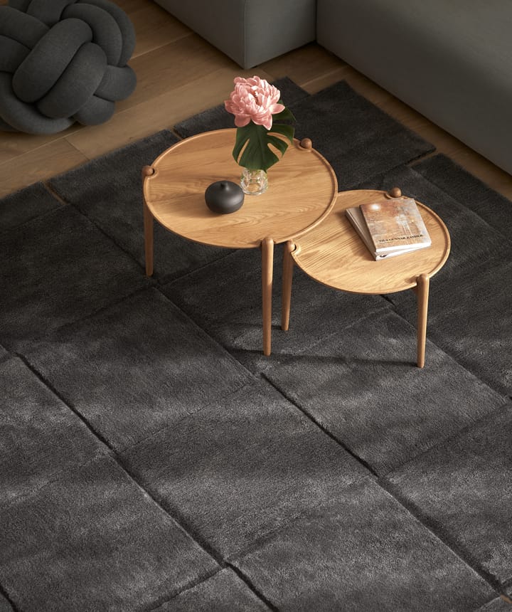 Basket matta, mörk grå - 245x245 cm - Design House Stockholm
