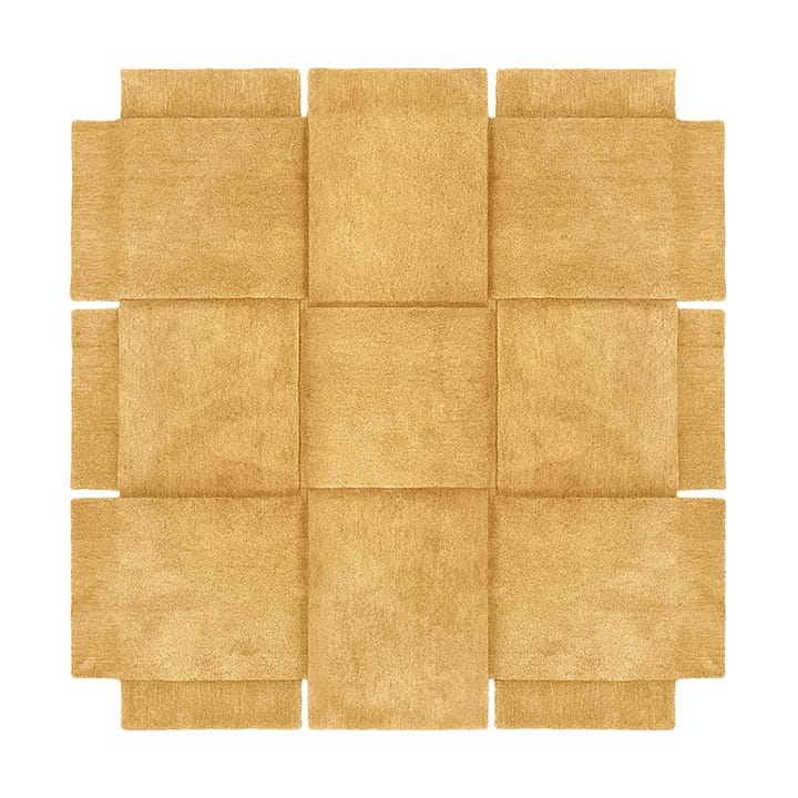 Basket matta yellow ochre - 180x180 cm - Design House Stockholm