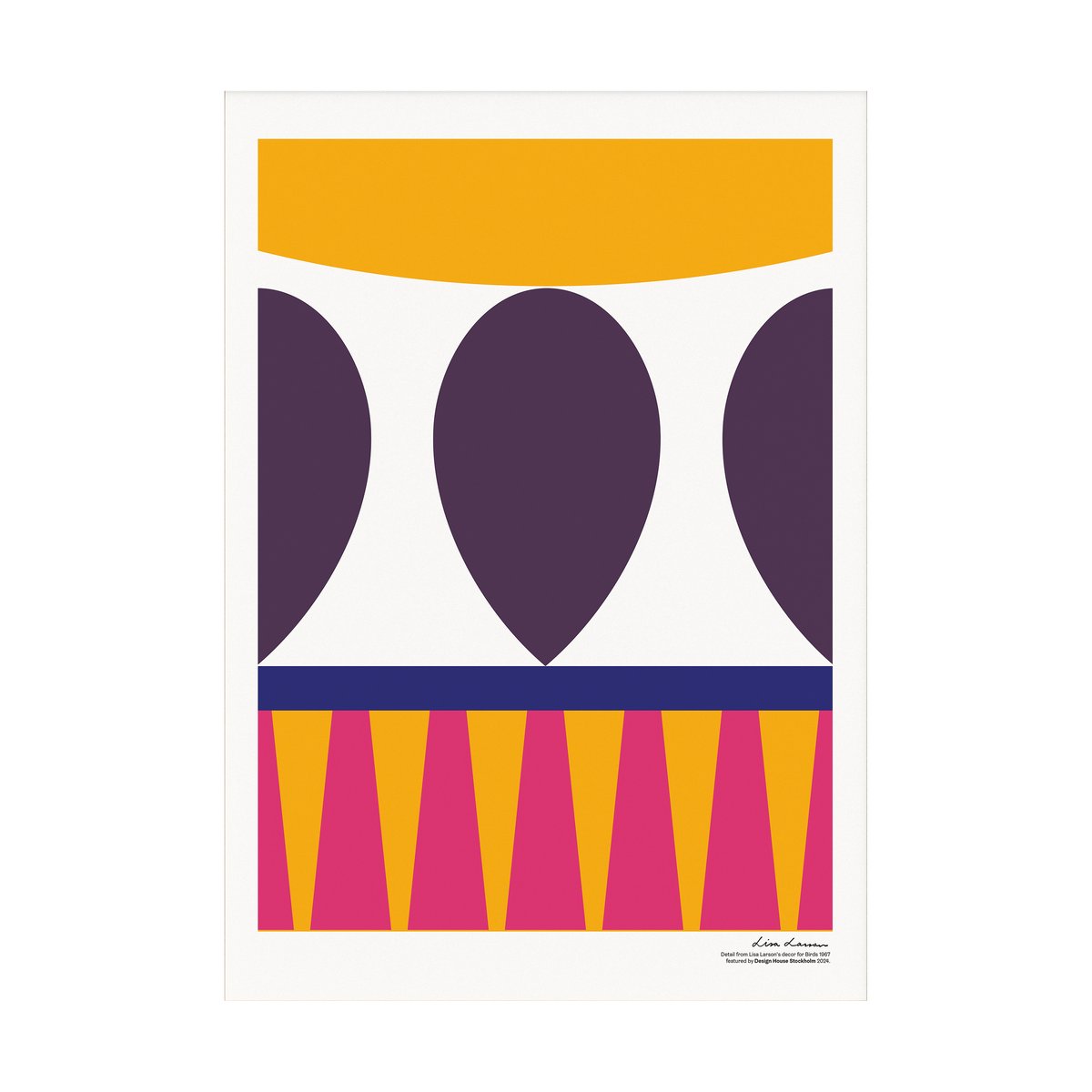 Design House Stockholm Birds 1967 poster 50x70 cm No. 1