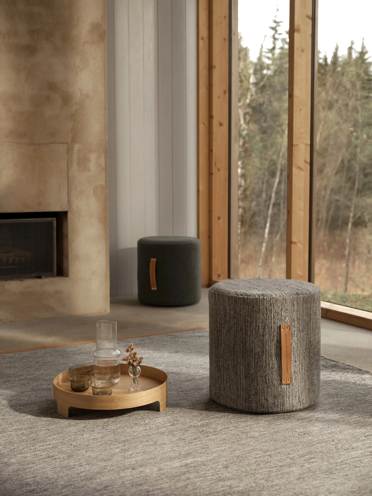 Björk pall hög, ljusgrå Design House Stockholm