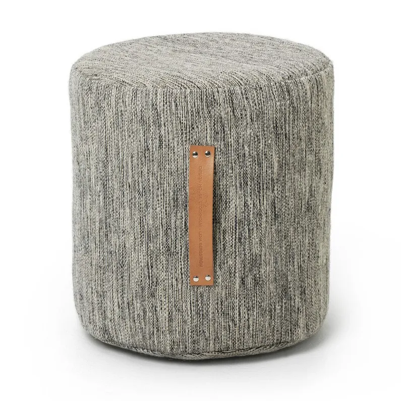 Björk rund pall hög, Ljusgrå, Ø45x45 cm Design House Stockholm