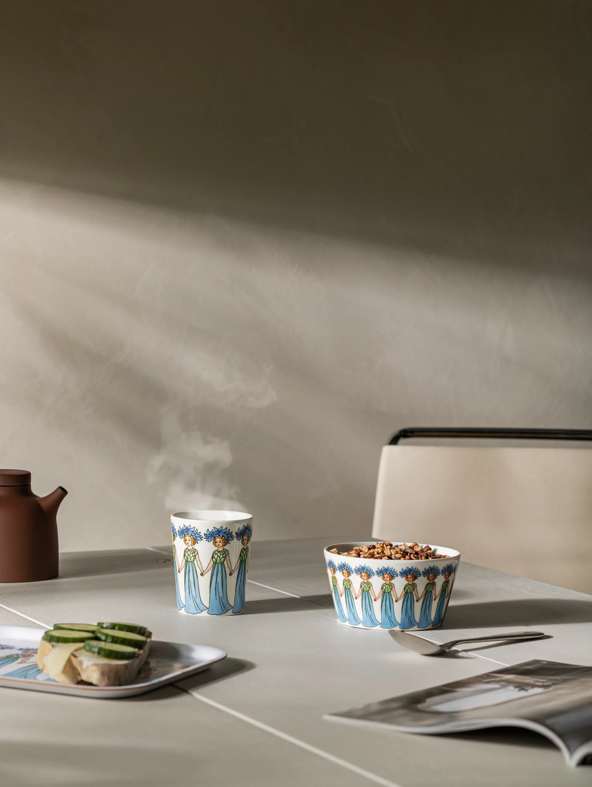 Blåklint bricka, cornflower Design House Stockholm