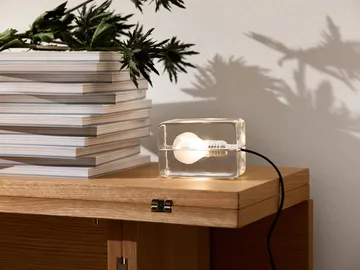 Block Lamp Mini bordslampa - Klar, 12x8x7,5 cm - Design House Stockholm