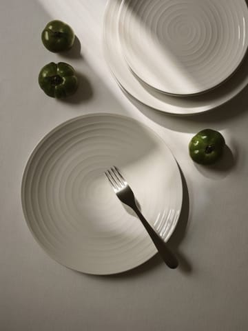 Blond assiett - stripe vit - Design House Stockholm