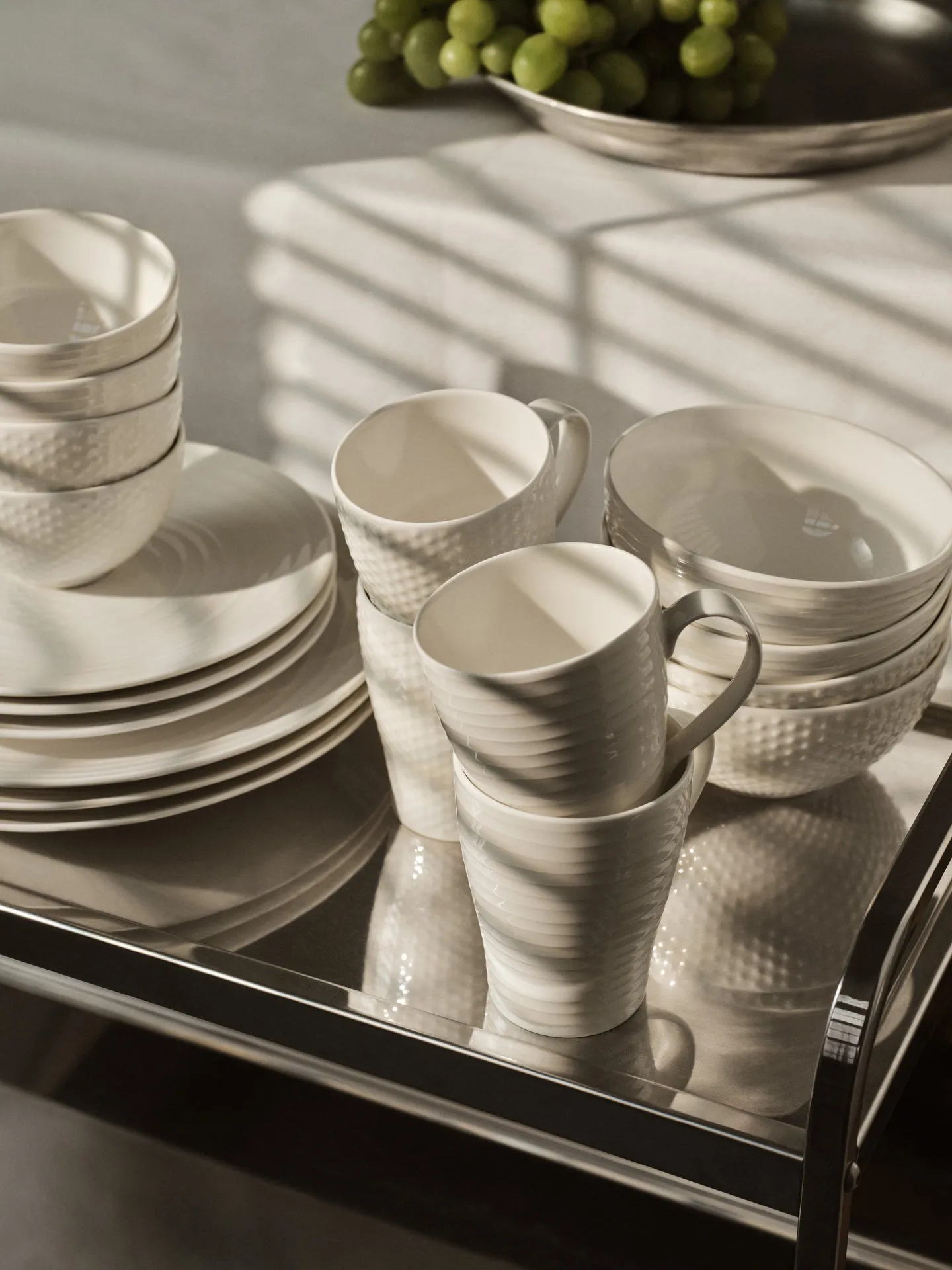 Blond mugg, dot vit Design House Stockholm