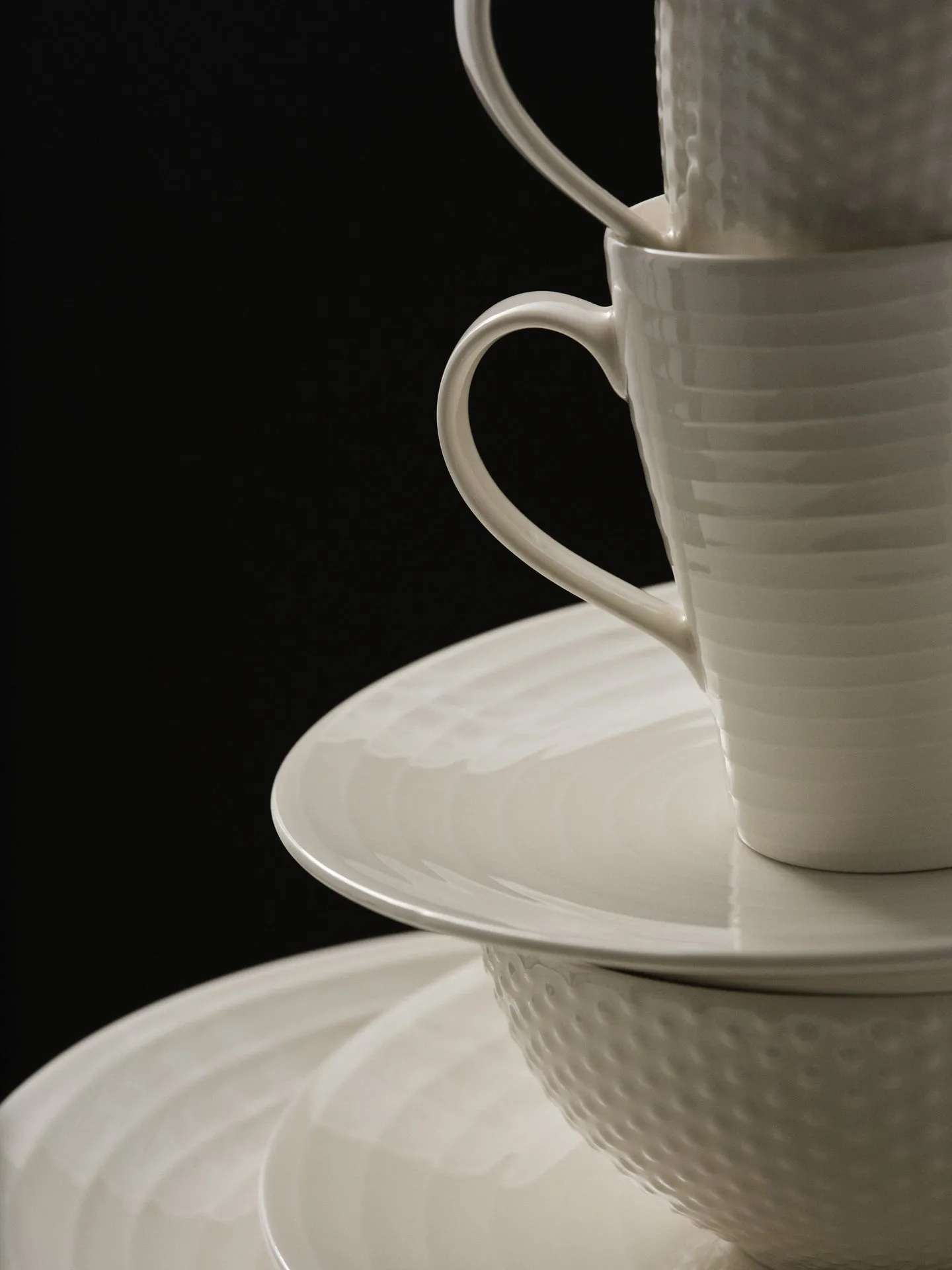 Blond skål liten 30 cl, stripe vit Design House Stockholm