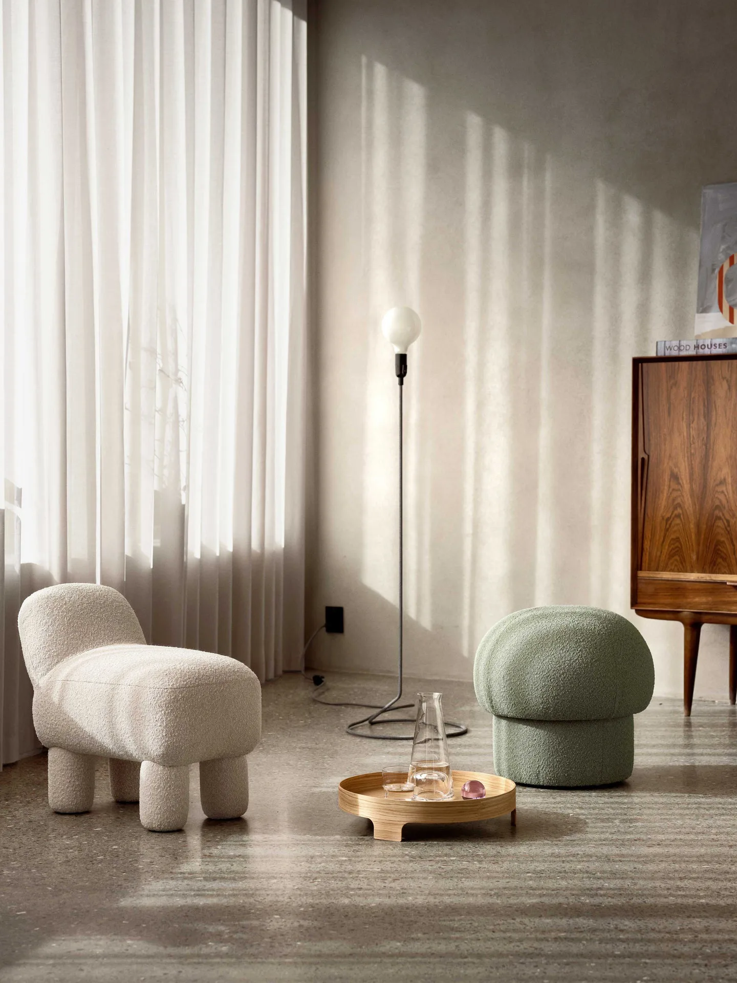 Cord lamp, Svart-vit Design House Stockholm