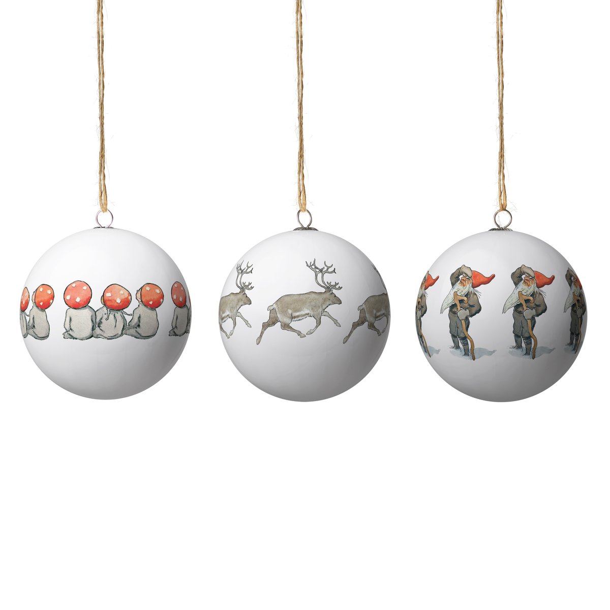 Design House Stockholm Elsa Beskow julkula 3-pack Set nr 8