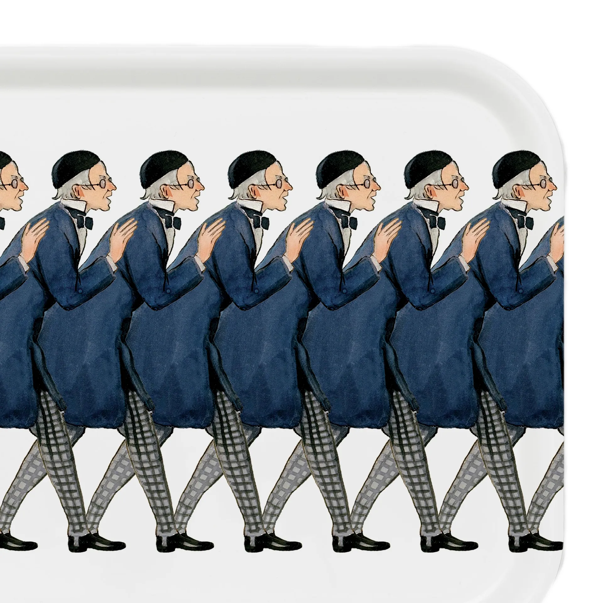 Farbror Blå bricka fyrkantig, 20 x 27 cm Design House Stockholm