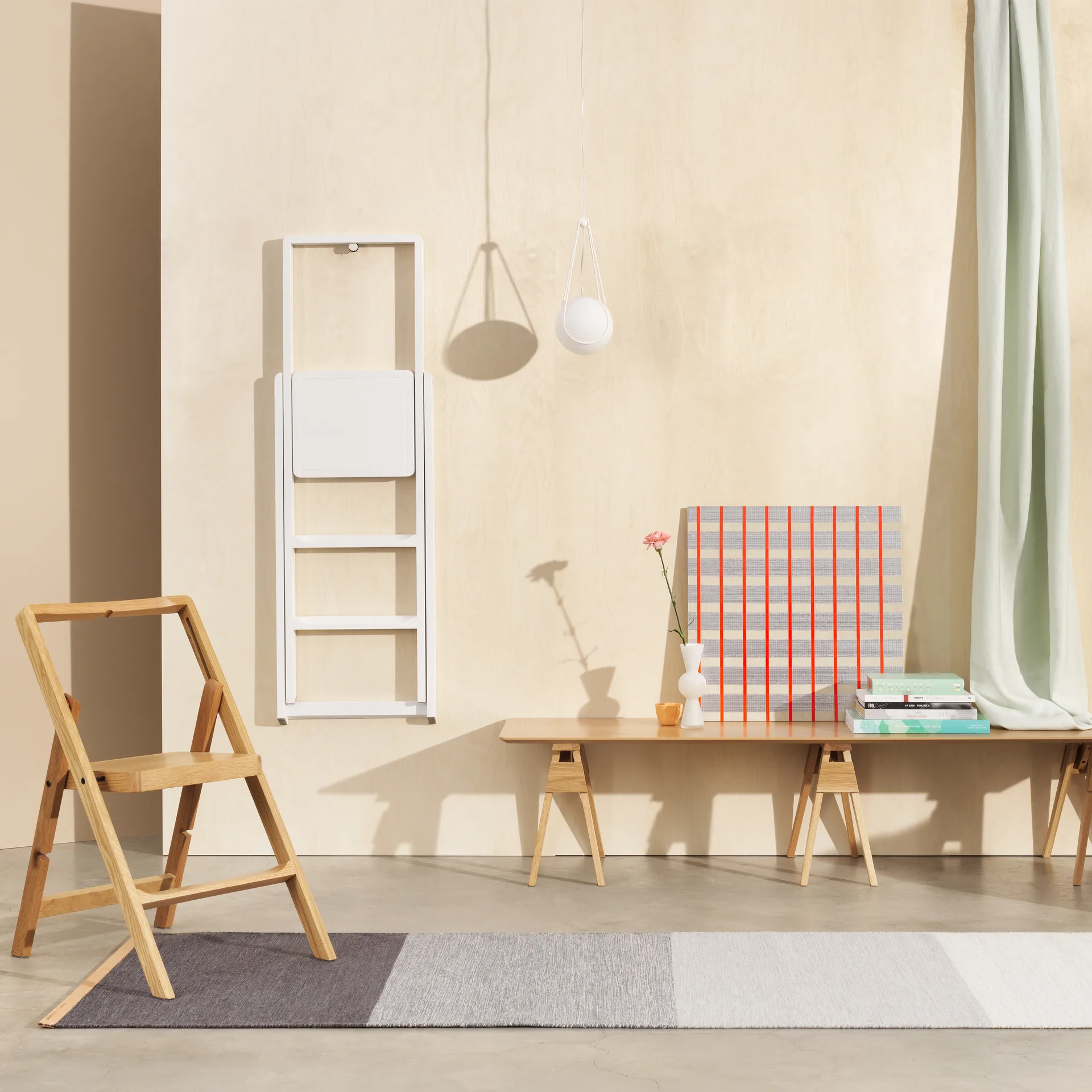 Fields matta 80x250 cm, Blå-grå Design House Stockholm