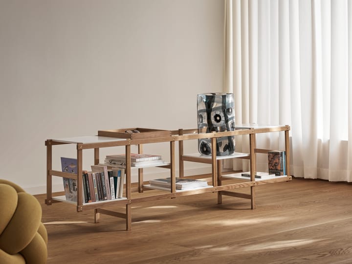 Frame hylla låg, Ek-vit Design House Stockholm