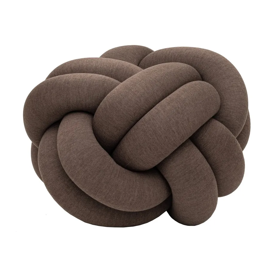 Knot kudde XL, Brown Design House Stockholm
