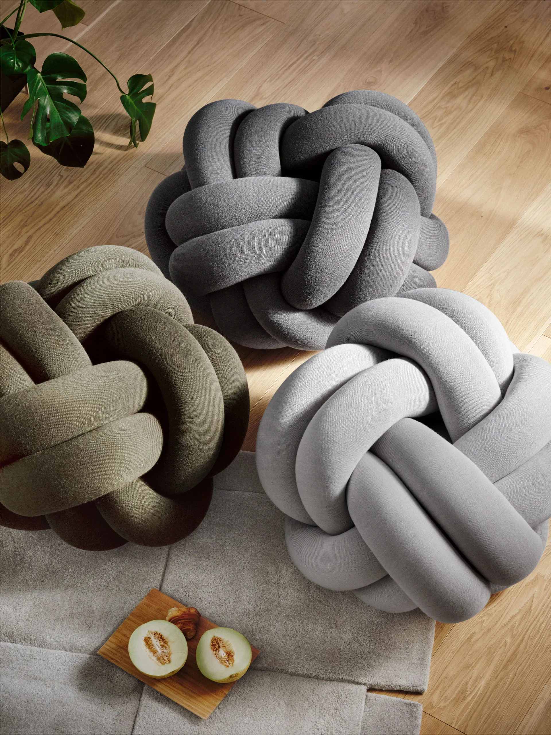 Knot kudde XL, Grey Design House Stockholm