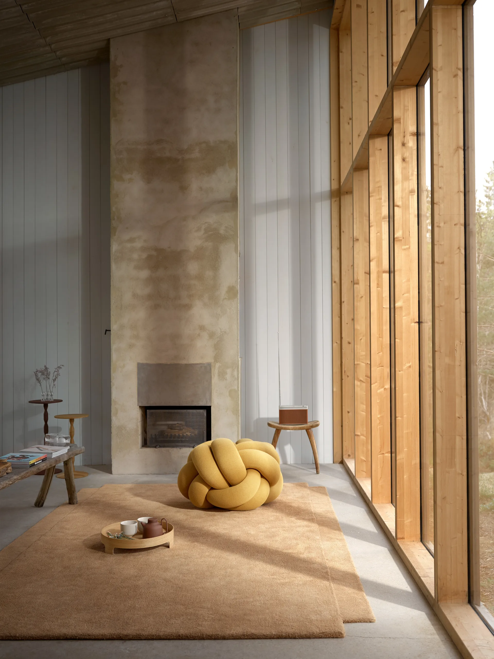 Knot kudde XL, Yellow Design House Stockholm