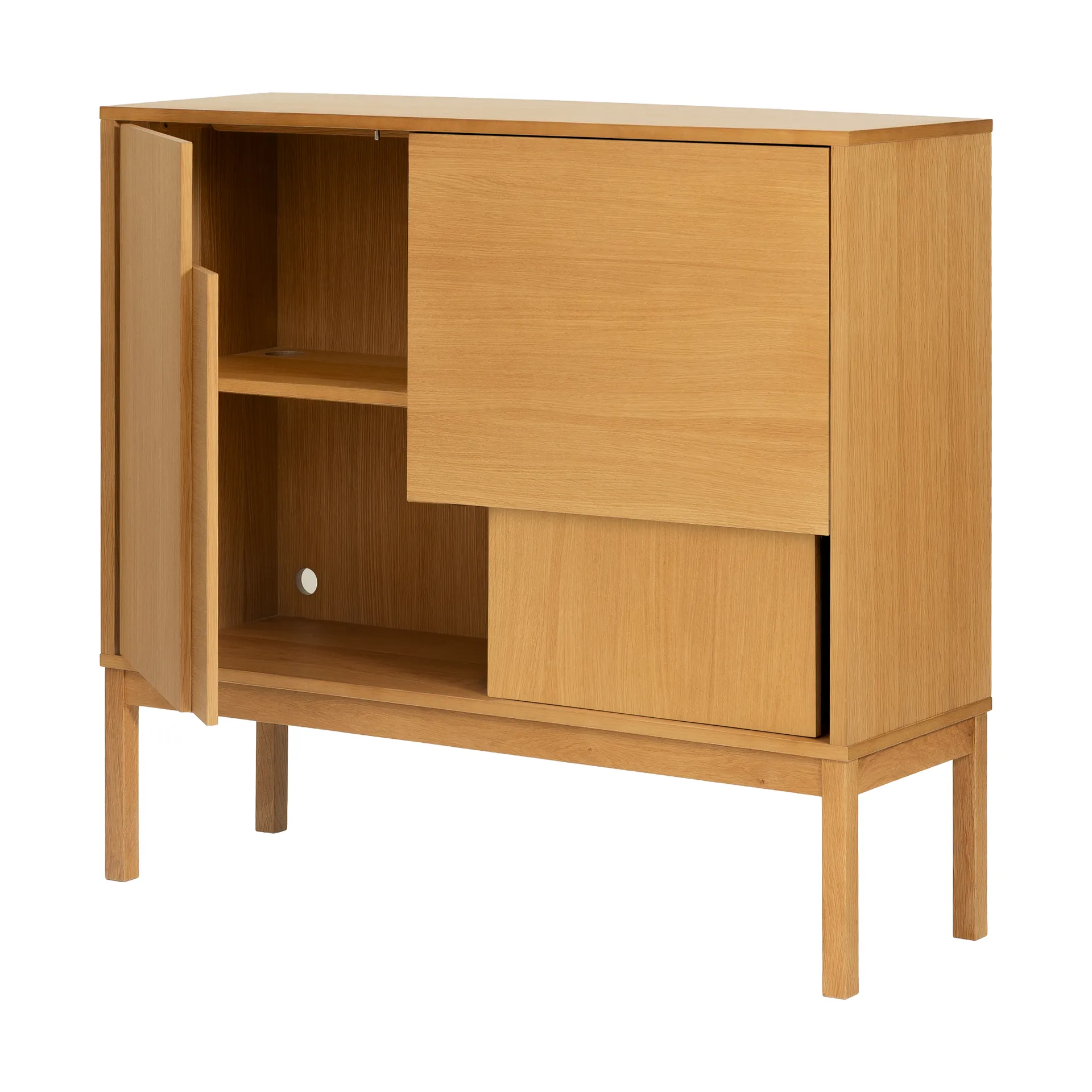 Layer sideboard, Ek, 120x110, med ben Design House Stockholm