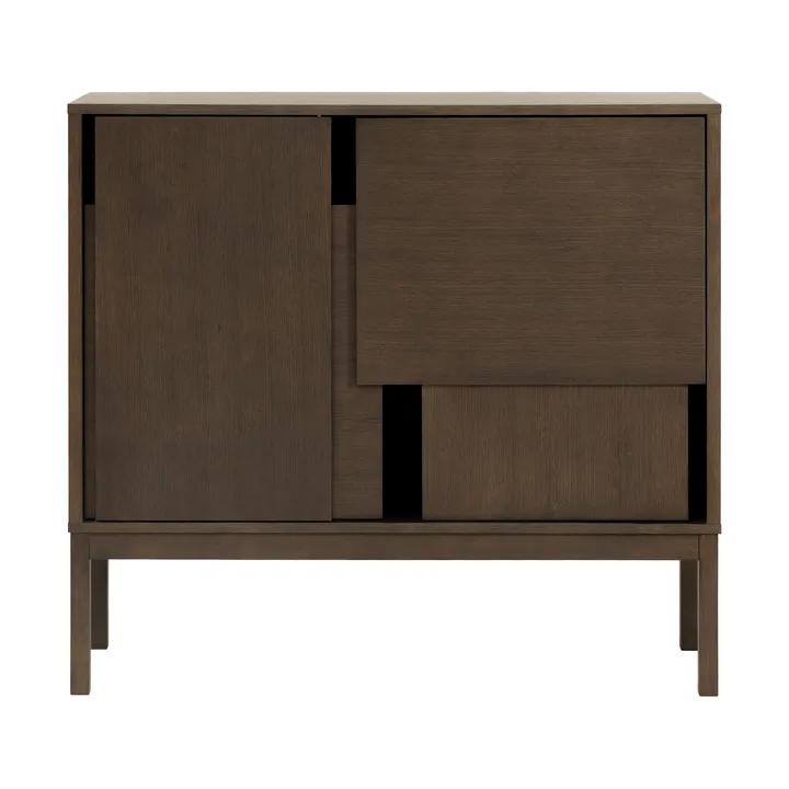 Layer sideboard - Mörk ek, 120x110, med ben - Design House Stockholm