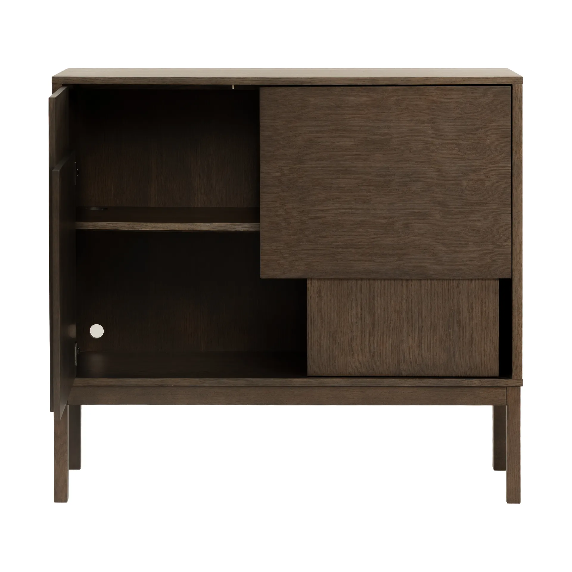 Layer sideboard, Mörk ek, 120x110, med ben Design House Stockholm