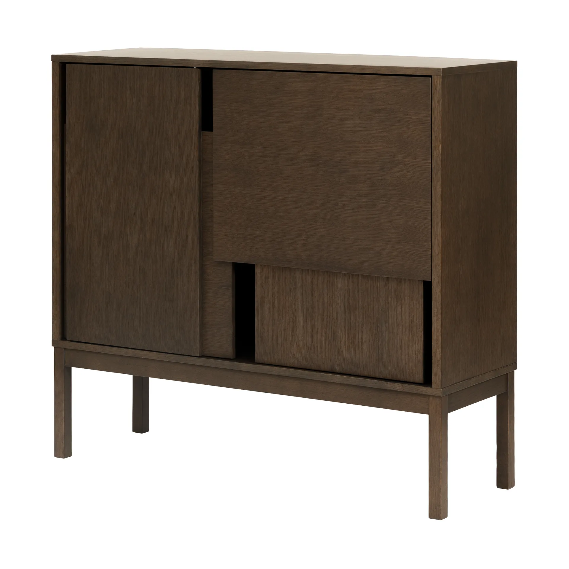 Layer sideboard, Mörk ek, 120x110, med ben Design House Stockholm