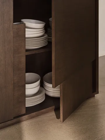 Layer sideboard - Mörk ek, 120x110, med ben - Design House Stockholm