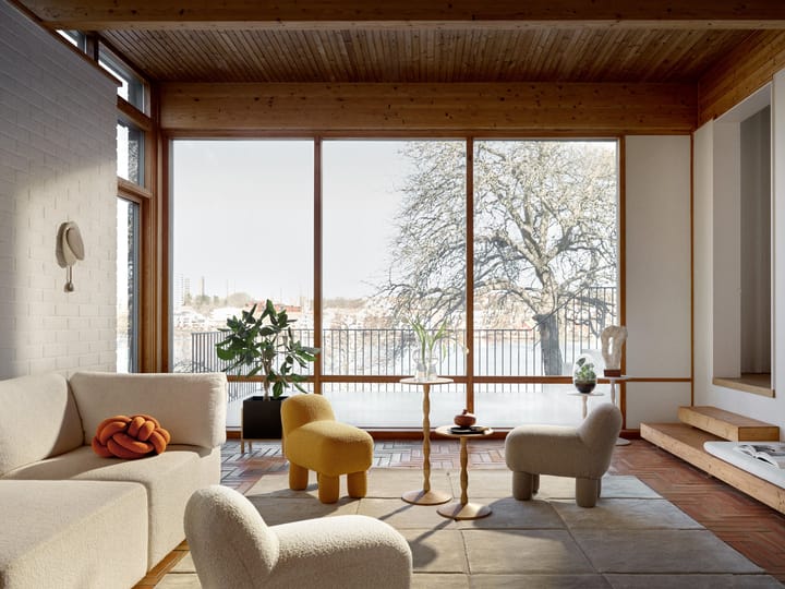 Lulu sittpuff 36x65 cm, Yellow Design House Stockholm