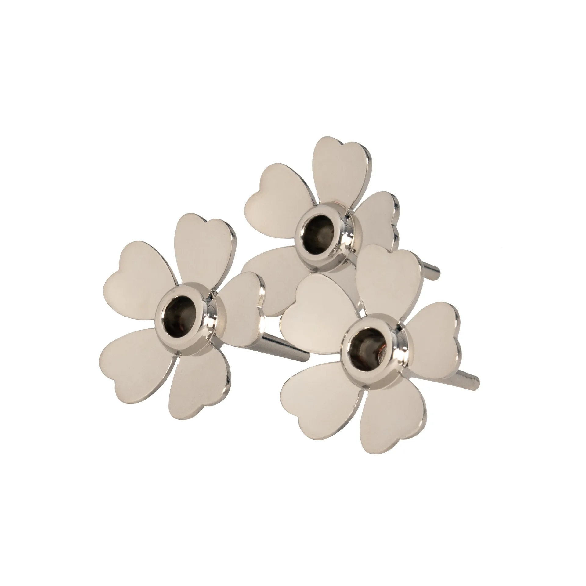 Me to You ljushållare 3-pack, Nickel Design House Stockholm