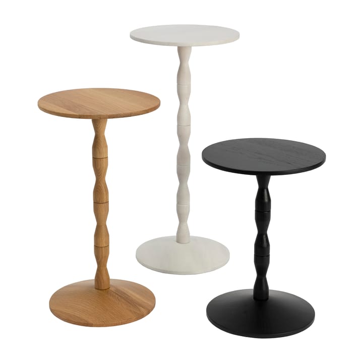 Pedestal bord Ø31x67,5 cm, Stained white grey Design House Stockholm