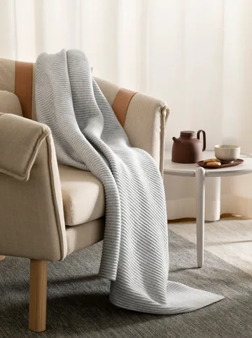 Pleece filt 140x160 cm - Ljusgrå - Design House Stockholm