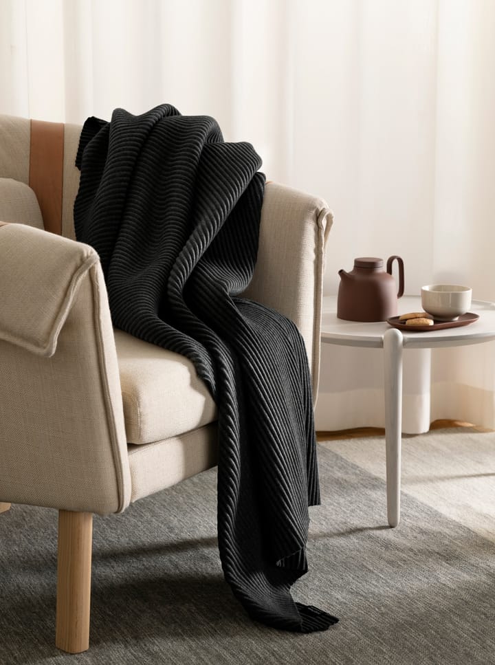Pleece filt 140x170 cm, Svart Design House Stockholm
