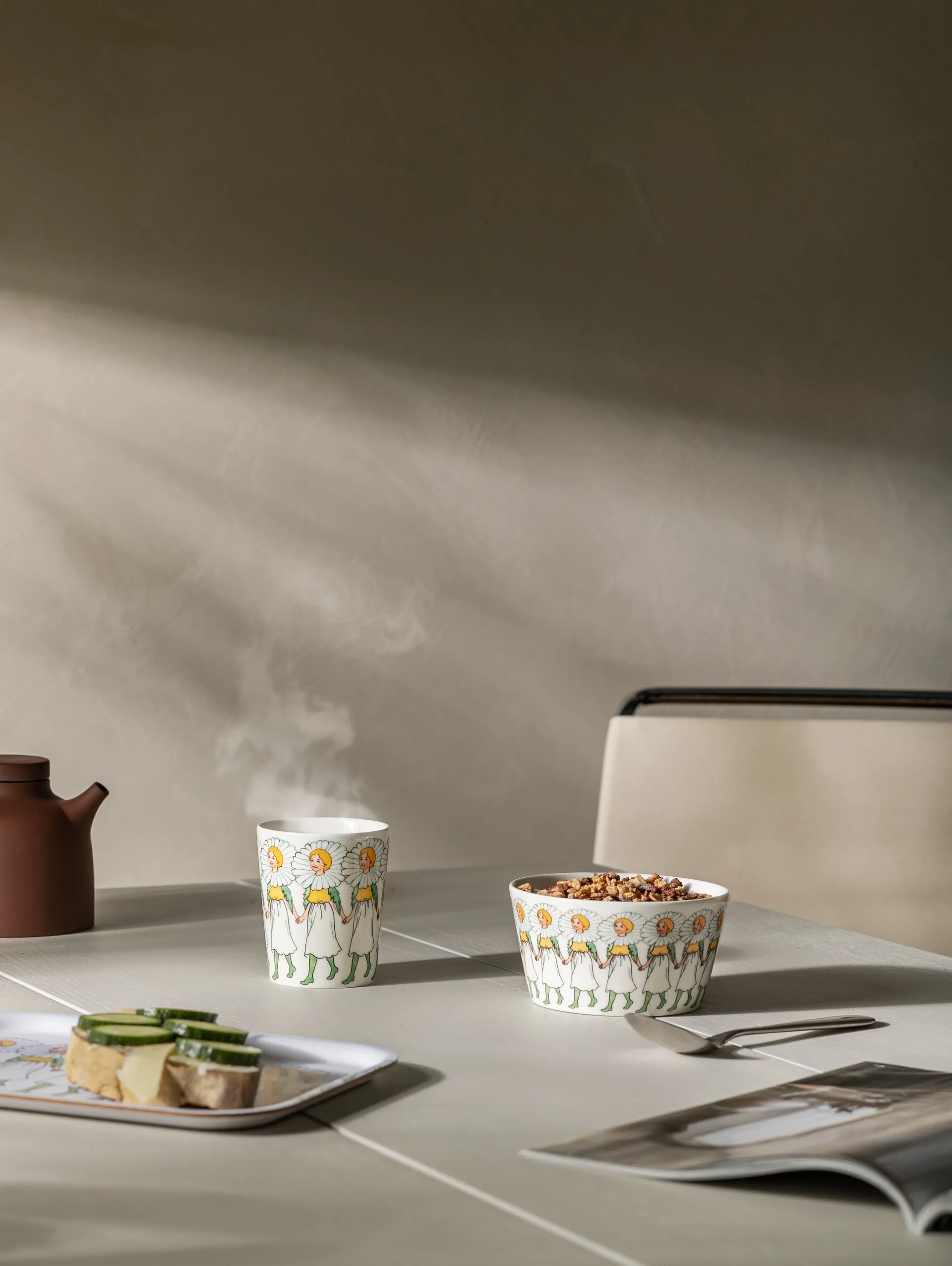 Prästkrage bricka, marguirite Design House Stockholm