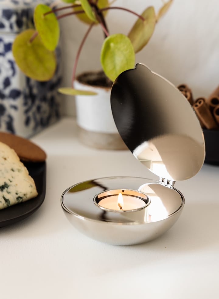 Shell ljuslykta, nickel Design House Stockholm