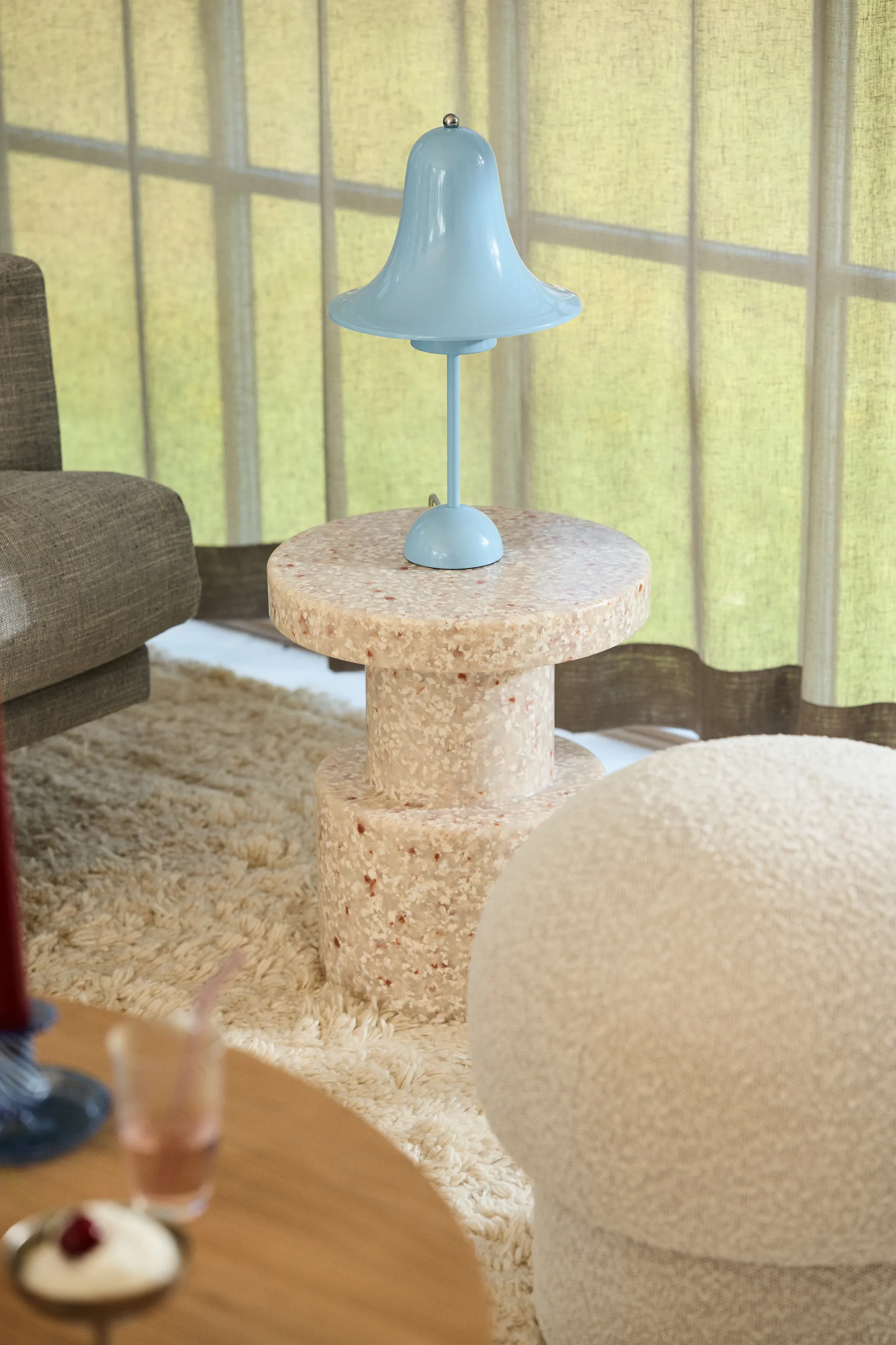 Uno puff Ø50 cm, Cream Design House Stockholm