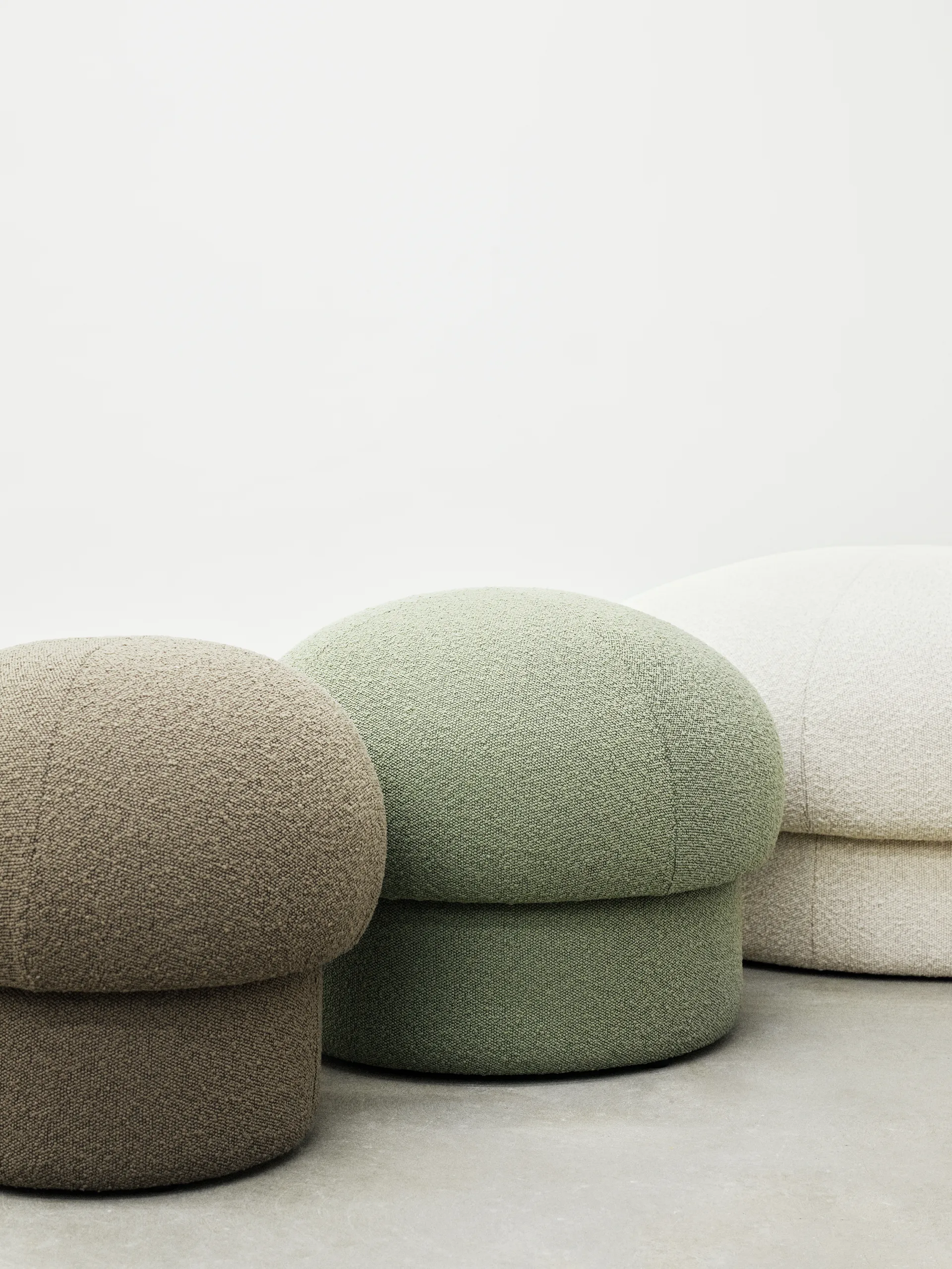 Uno puff Ø65 cm, Cream Design House Stockholm