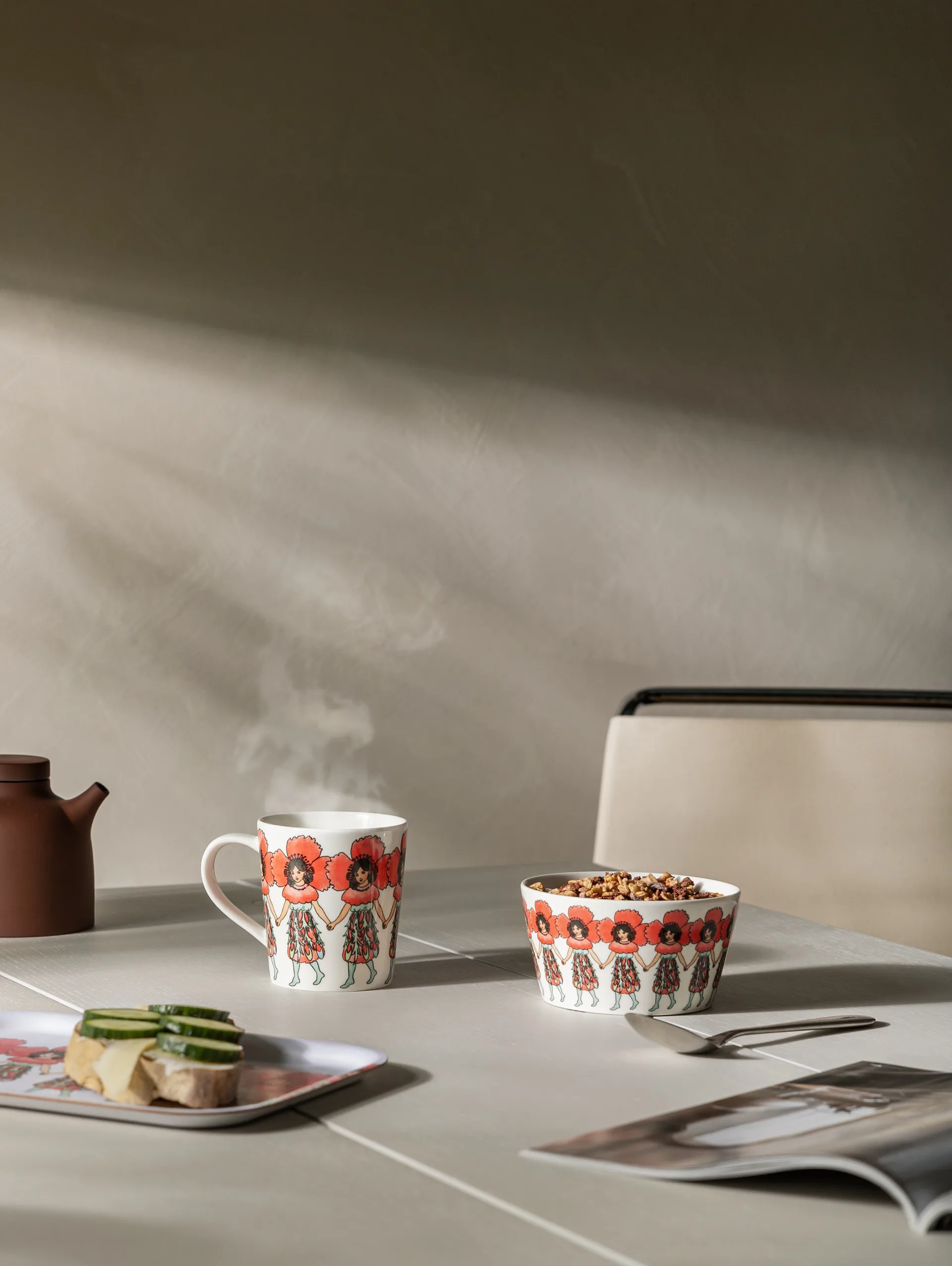 Vallmo mugg med öra, 40 cl Design House Stockholm