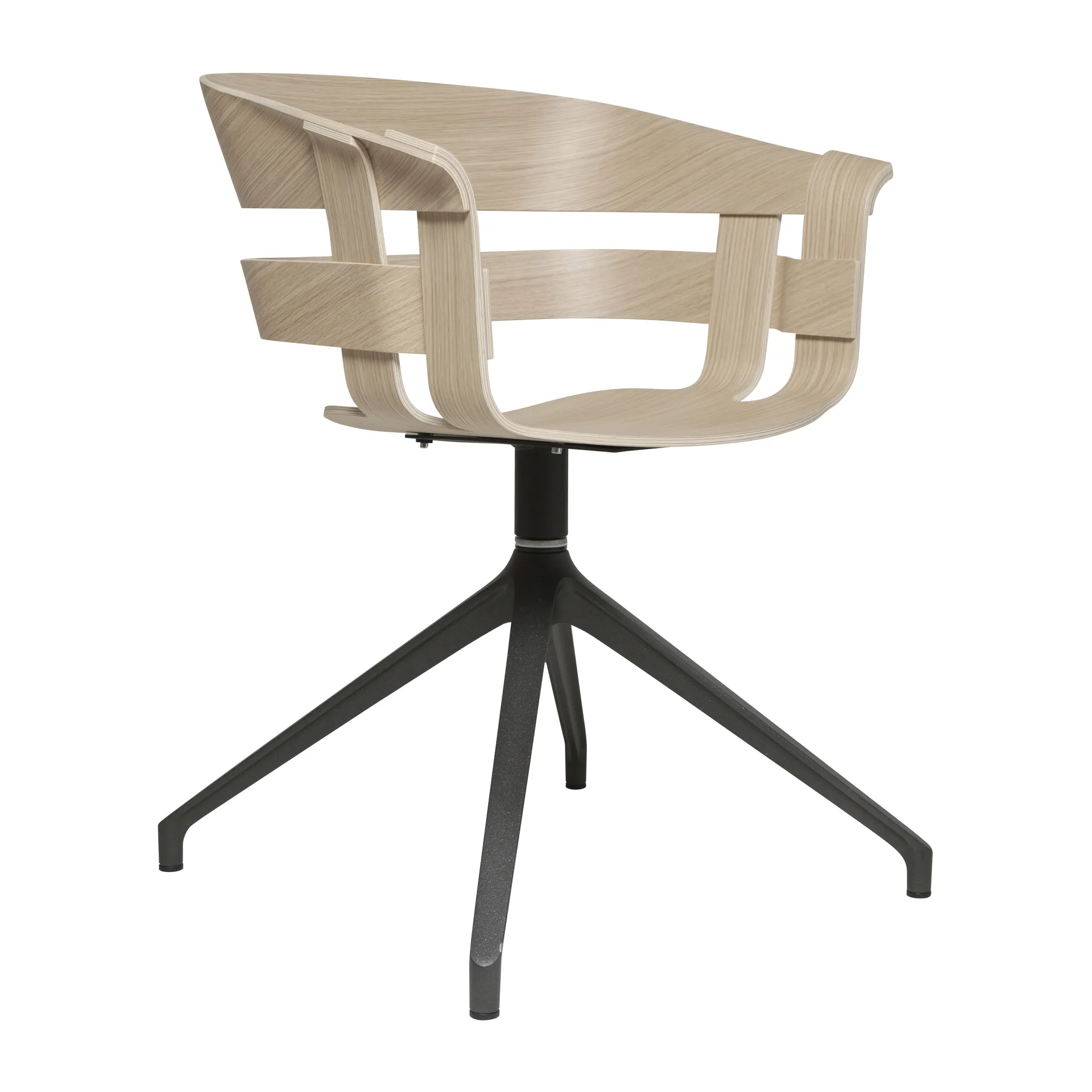 Wick Chair kontorsstol, ek-grå metallben Design House Stockholm