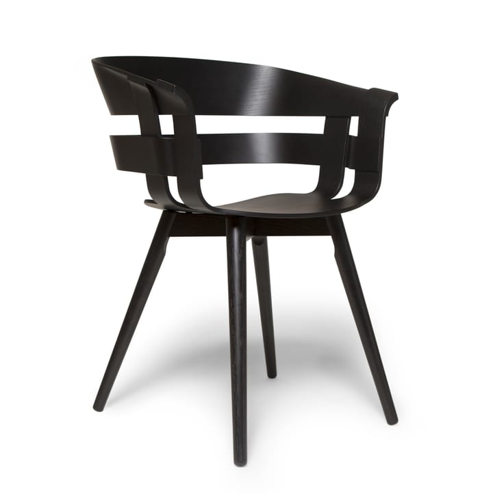 Wick Chair stol - svart-svarta askben - Design House Stockholm