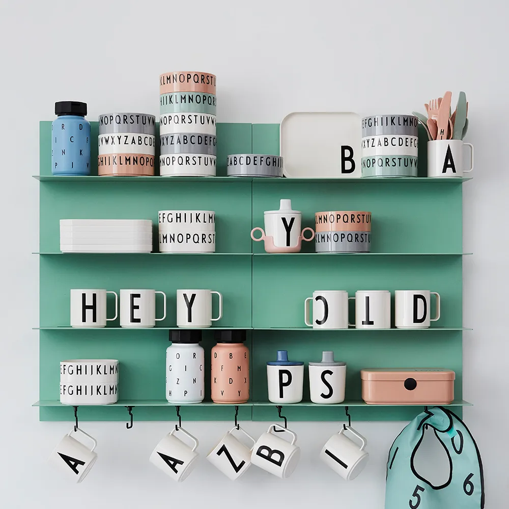 Breakfast Dinner Lunch skål 3-pack, Grön Design Letters