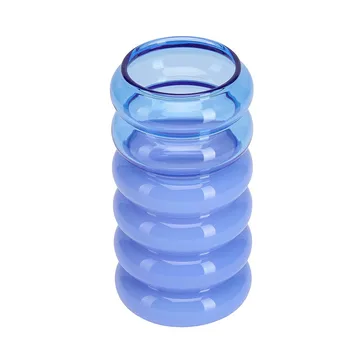 Bubble 2-i-1 vas och ljusstake 13,5 cm - Blue - Design Letters