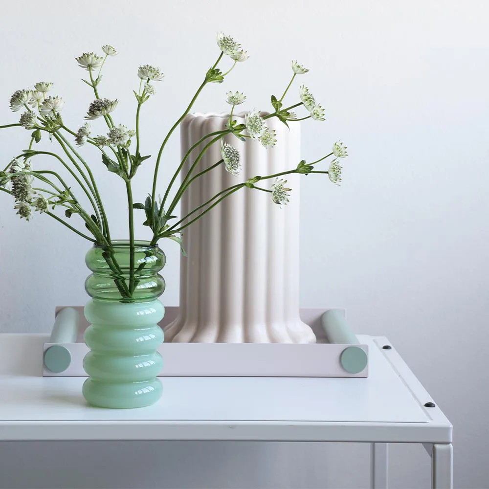 Bubble 2-i-1 vas och ljusstake 13,5 cm, Green Design Letters